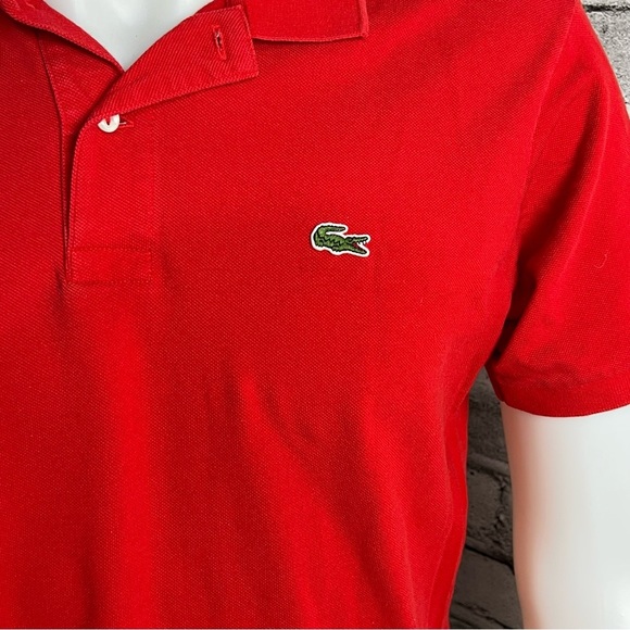 Lacoste Vintage 90’s Red Polo Shirt - Picture 3 of 7